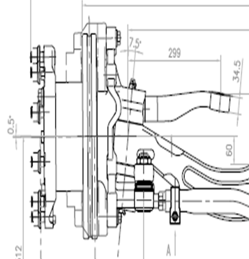 7.5噸車(chē)橋外傾角